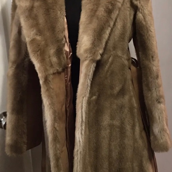 Rawley International FRANCE Faux FUR Coat Vintage Gorgeous Tissavel England Med! - Picture 2 of 8